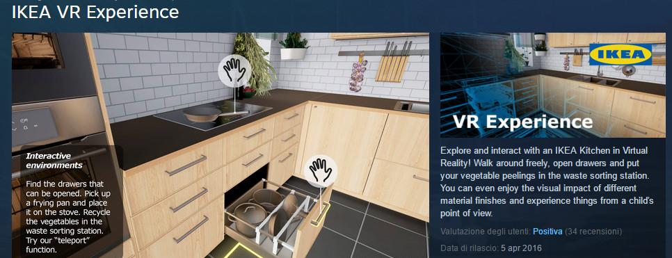 IKEA e HTC Vive presentano la IKEA VR Experience