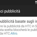 Disattivare la pubblicità da HTC Sense Home