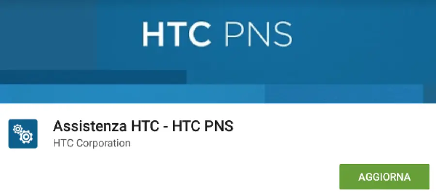 HTC PNS disponibile su Google Play