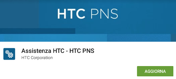 HTC PNS disponibile su Google Play