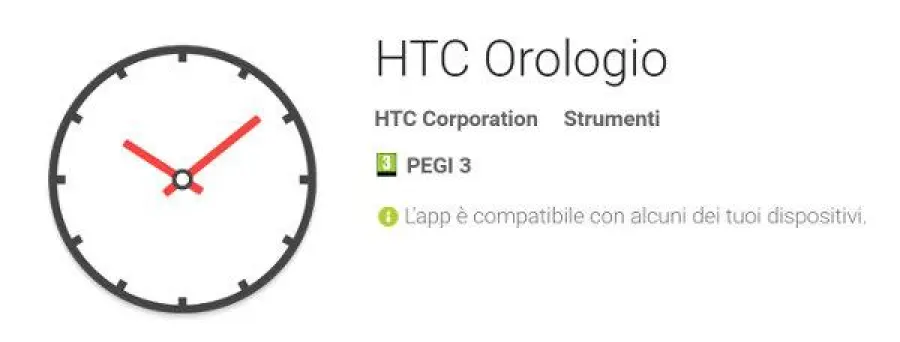 HTC Orologio si aggiorna su Play Store