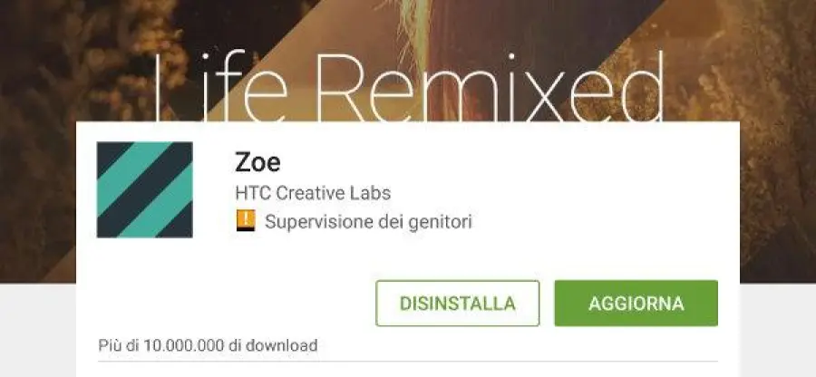 HTC Zoe si aggiorna su Play Store