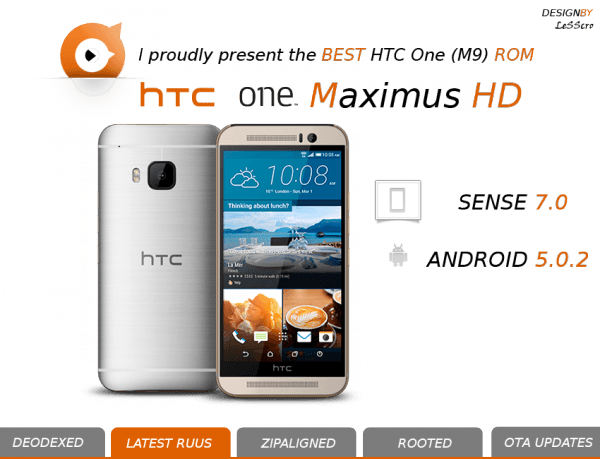 HTC One M9: ROM MaximusHD 4.0 pronta per il download