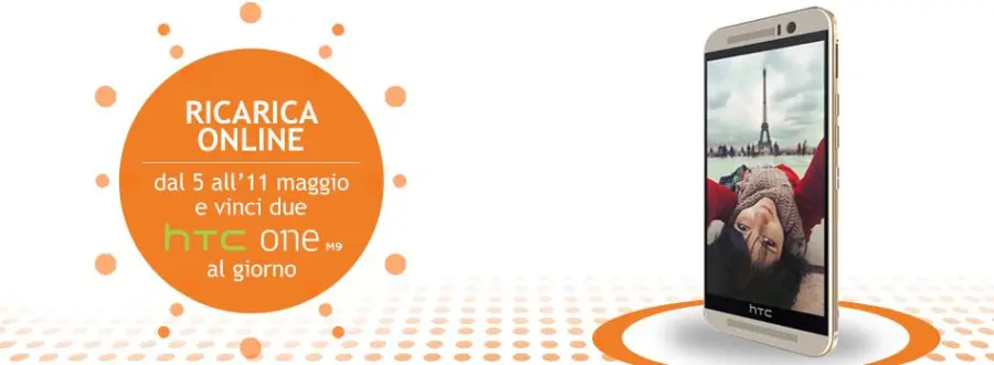 HTC One M9 in palio con la ricarica online di Wind