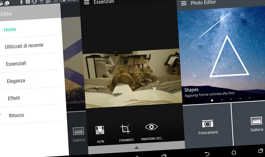 Photo Editor: panoramica delle funzioni