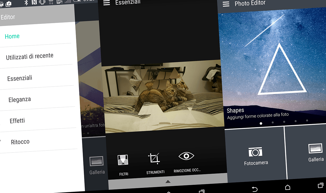 Photo Editor: panoramica delle funzioni