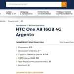 HTC One A9 in offerta oggi a 339€ su Unieuro online