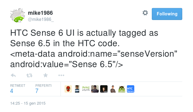 HTC Sense 6.5 con Lollipop?